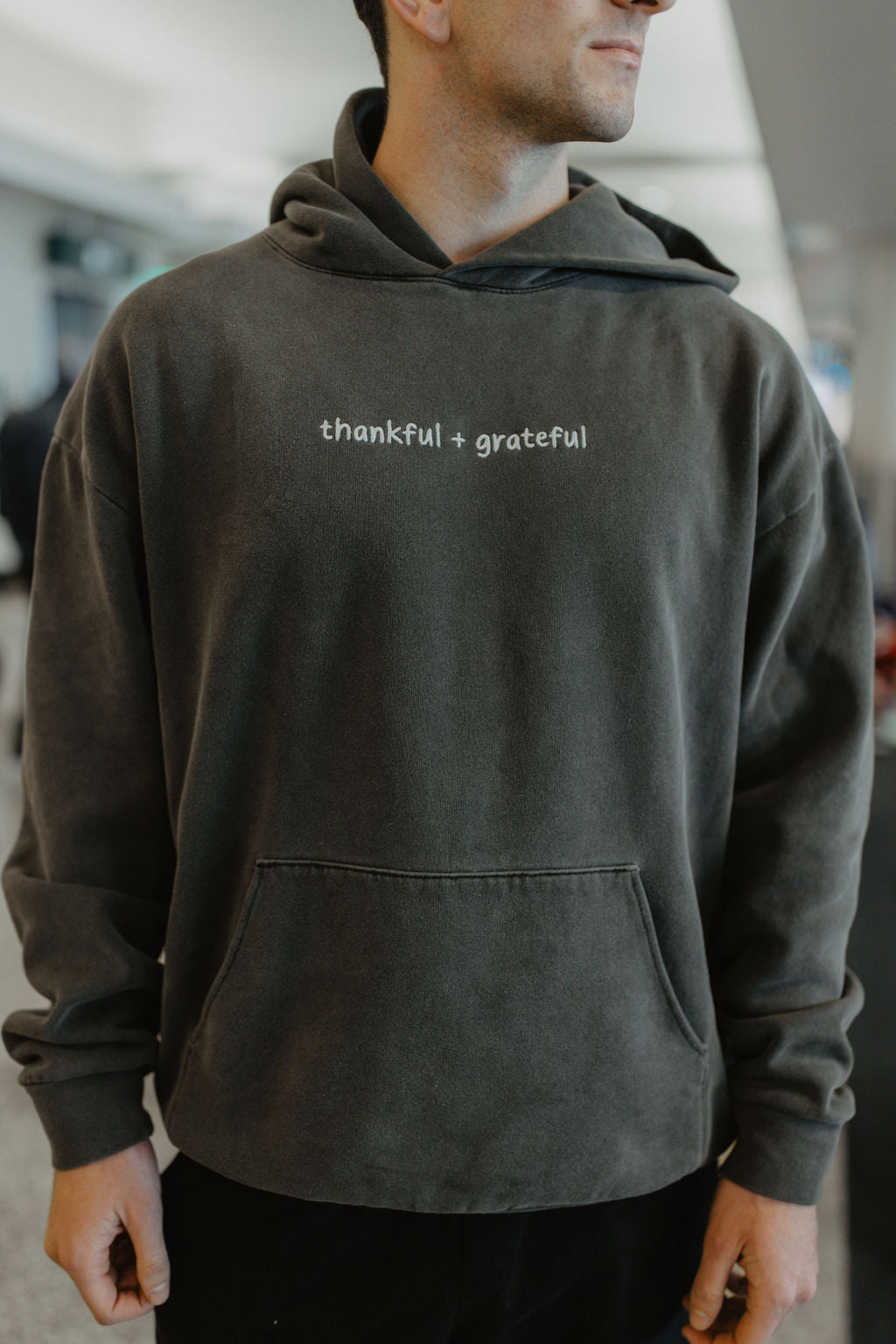 thankful + grateful hoodie