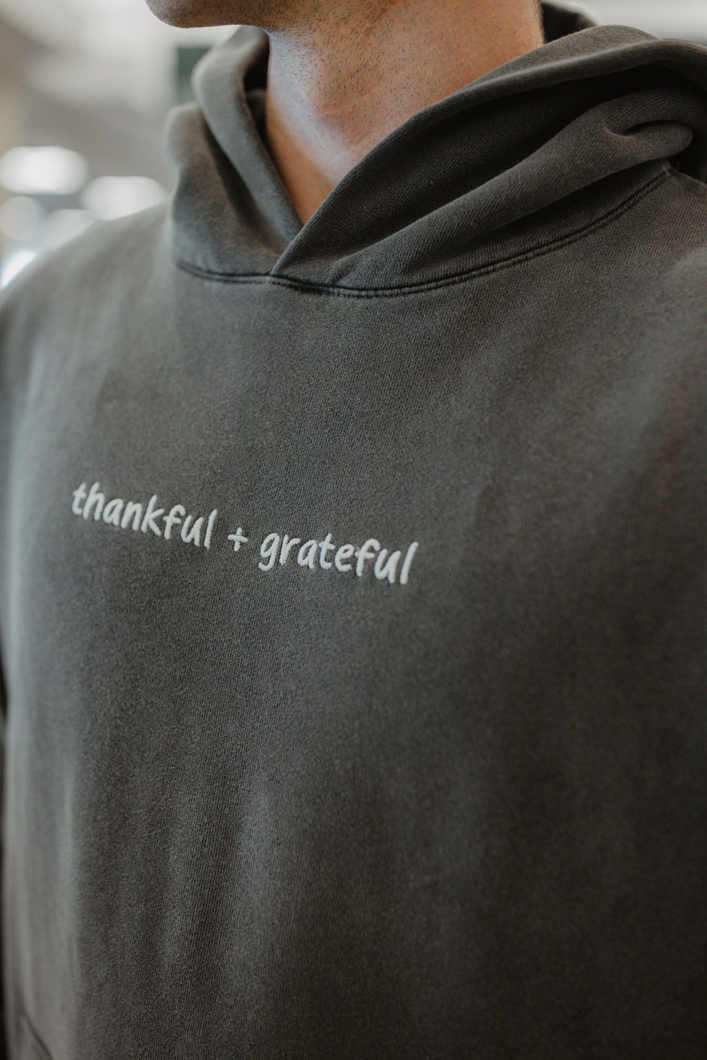 thankful + grateful hoodie